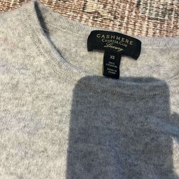Cashmere Sweater Crewneck Grey - Picture 2 of 2